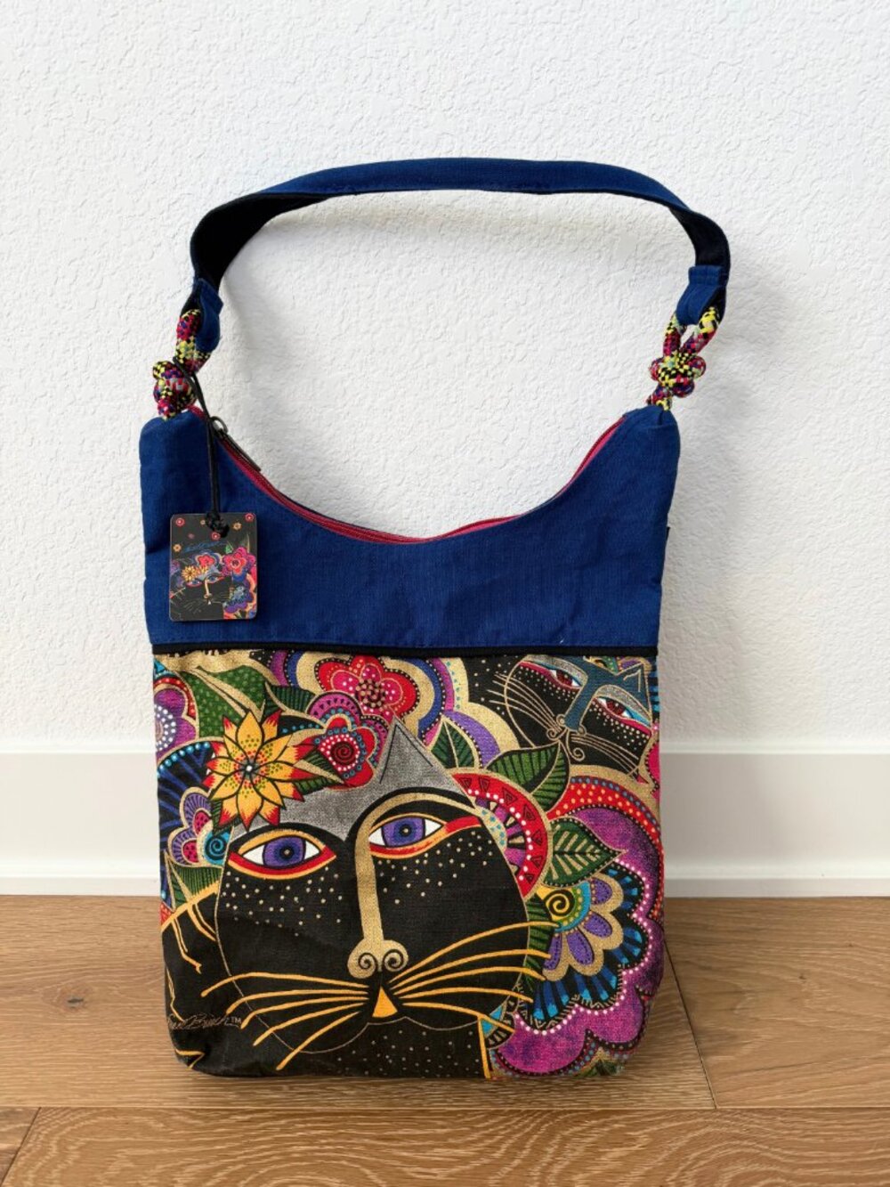 Laurel Burch Purse Bag Women Carlotta’s Cats Scoop Tote Bag Shoulder Hobo
